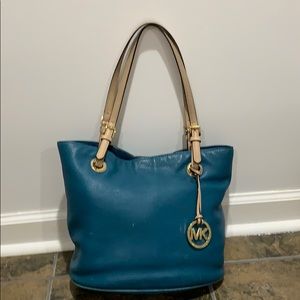 Turquoise Michael Kors Tote
